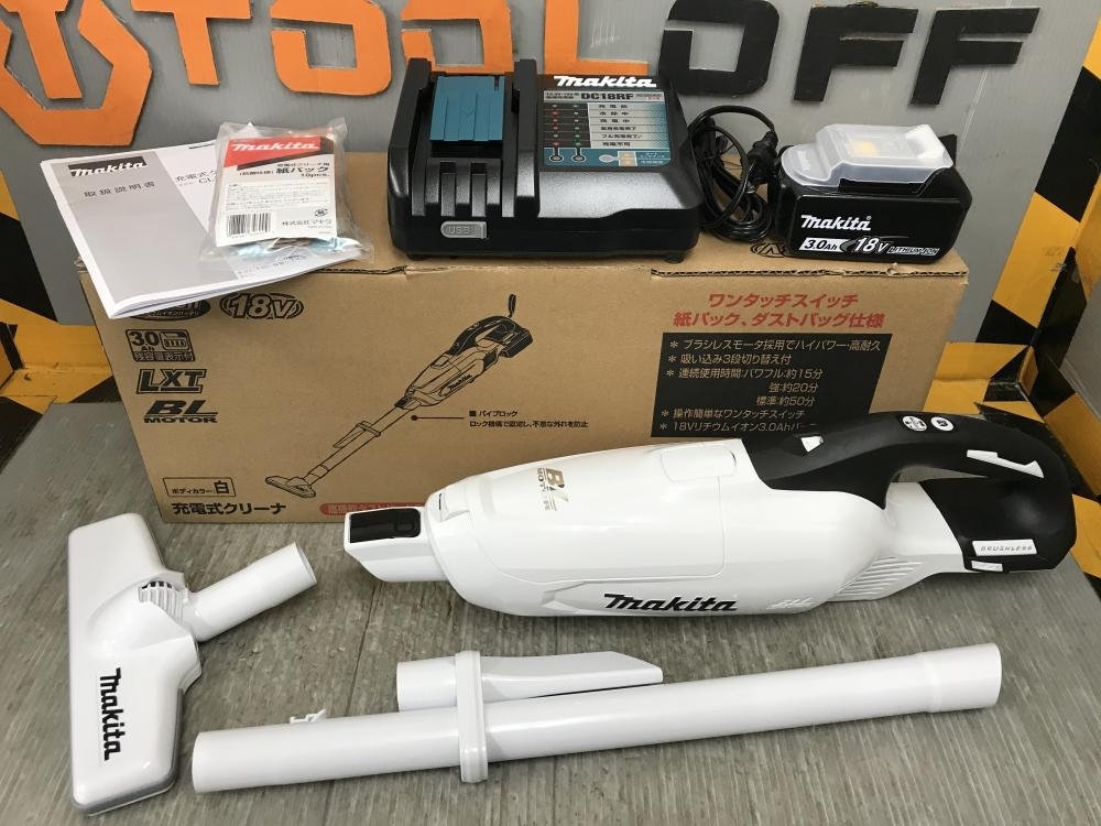 002○未使用品○マキタ 充電式クリーナー CL282FDRFW 18V 充電器