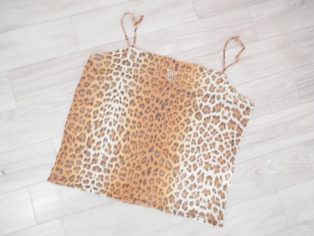 MM45 Italiya beautiful shortage of stock hand leopard print leopard paint camisole size 11 number : large size lady's 