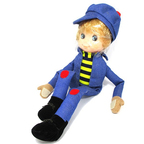 【中古】SHIBA シバ COCO ココ 人形 男の子 ジーンズ デニム 手のひらマジックテープ 首可動