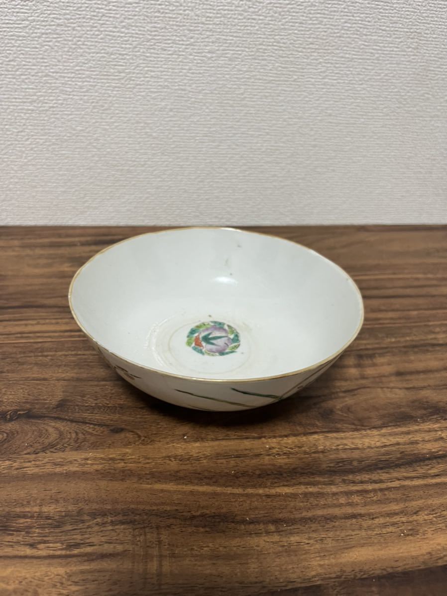 十錦手大鉢花文 大清雍正年製 中国美術品 清朝期 色絵 粉彩 骨董品 唐