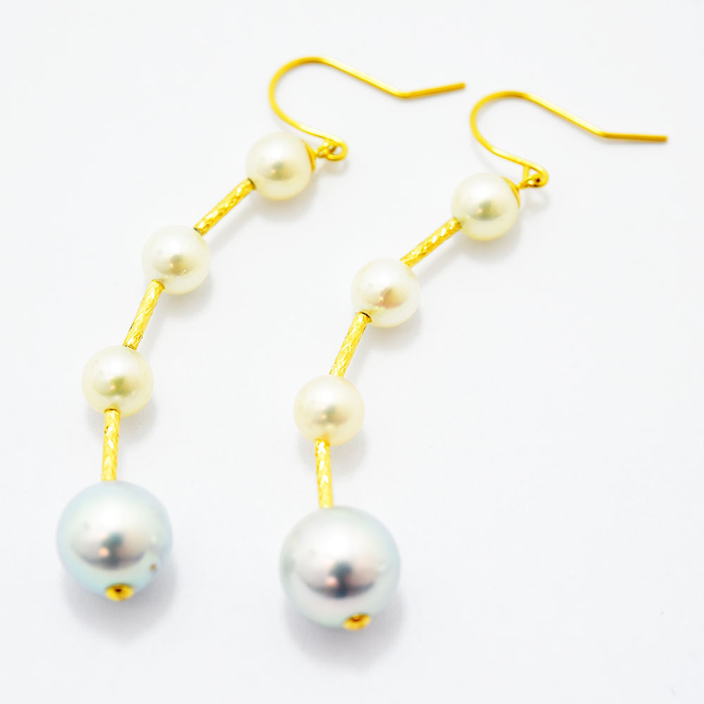 恵パール ピアス MEGUMI PEARL あこや真珠 5~5.5mm 8.5~9mm パール