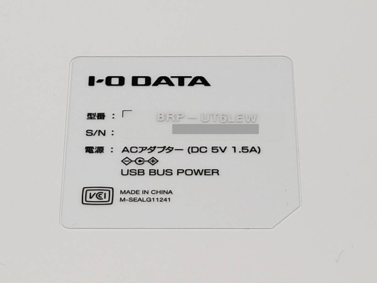 PayPayフリマ｜【ほぼ未使用】アイ・オー・データ I-O DATA BRP-UT6LEW ポータブル ブルーレイドライブ USB3 0対応  M-DISC BDXL対応 ホワイト -458