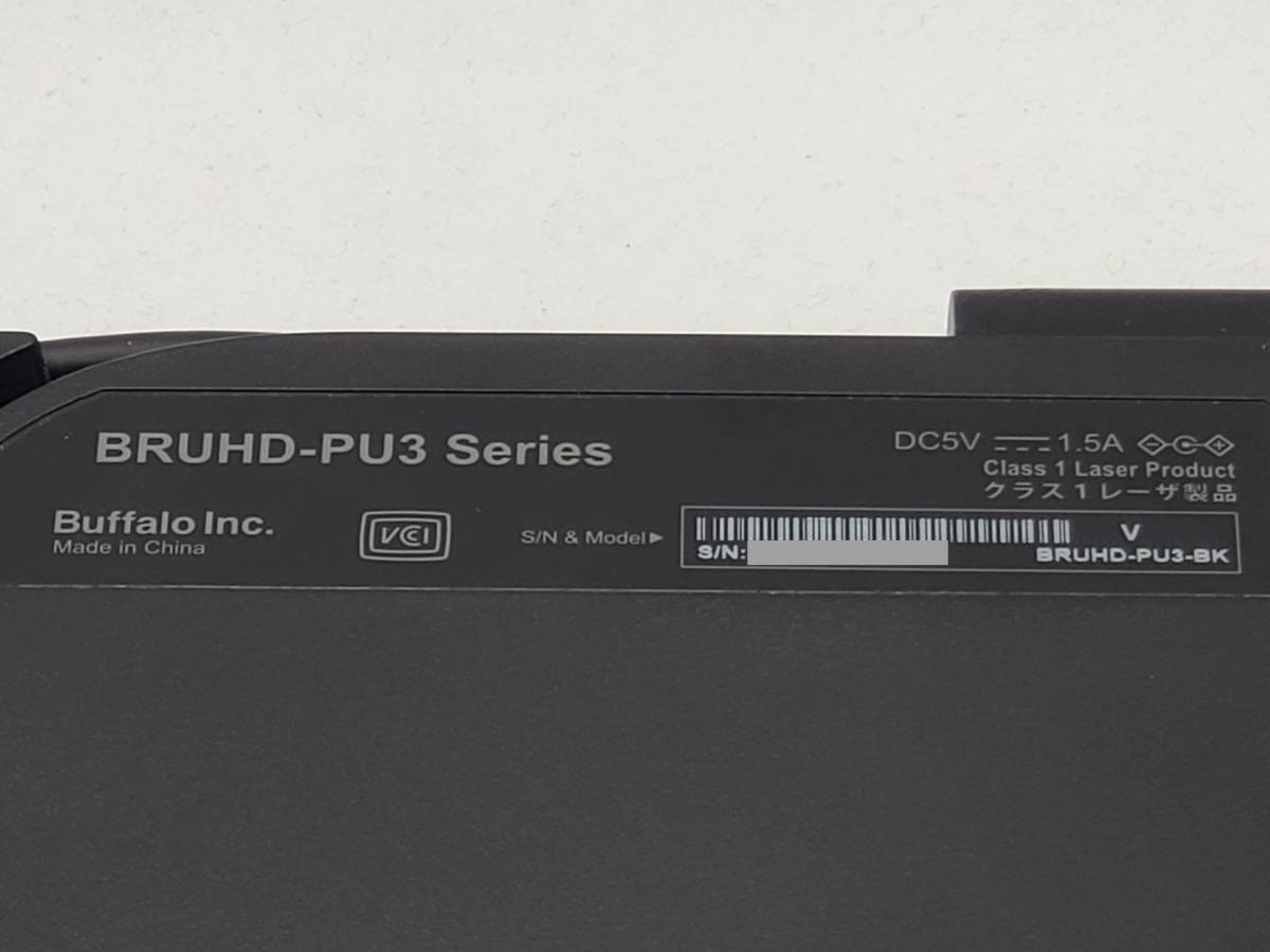 UHDフレンドリー】バッファロー BUFFALO BRUHD-PU3-BK 【Ultra HD Blu-ray対応】 ポータブルブルーレイドライブ  USB3.0 ブラック -488