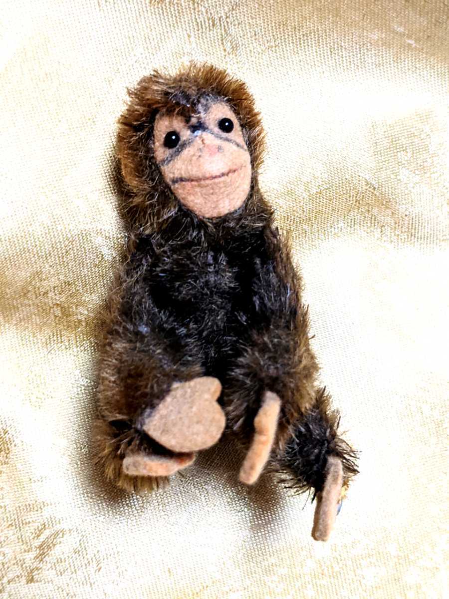 シュタイフ Jocko Chimpanzee チンパンジーのジョコ 猿 さる ビンテージ アンティーク サル STEIFF ジョコ チンパンジー 人形 ぬいぐるみ_画像1