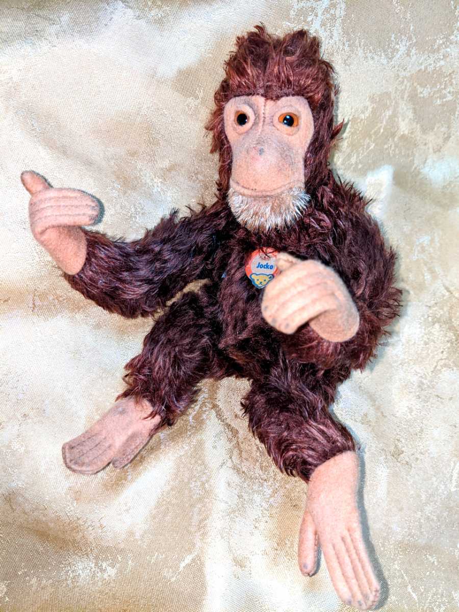 shu type Jocko Chimpanzee chin pansy. joko... Vintage antique STEIFF soft toy doll monkey chin pansy joko