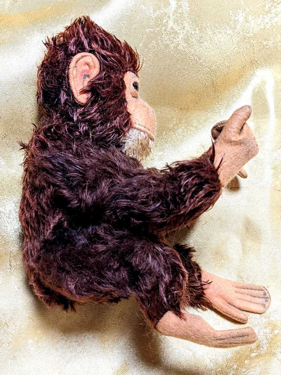 シュタイフ Jocko Chimpanzee チンパンジーのジョコ 猿 さる ビンテージ アンティーク STEIFF ぬいぐるみ人形 サル チンパンジー ジョコ