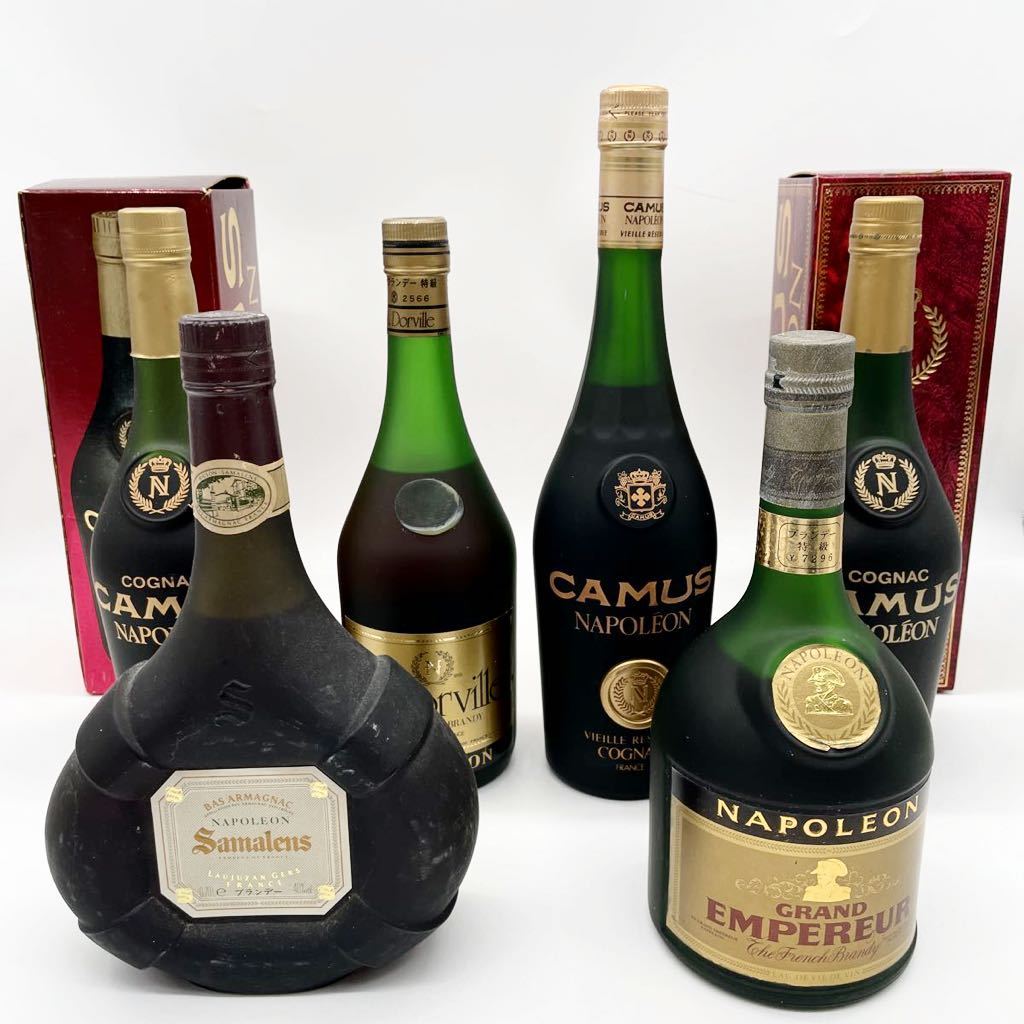ナポレオンまとめ NAPOLEON CAMUS COGNAC 6点 未開栓 ブランデー 古酒