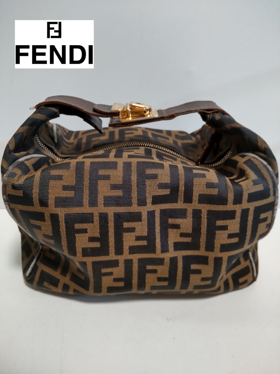 100%正規品 フェンディ FENDI sas ハンド バッグ トート バッグ FF ロゴ 鞄 シグネチャー ヴィンテージ ズッキーノ ハンドバッグ