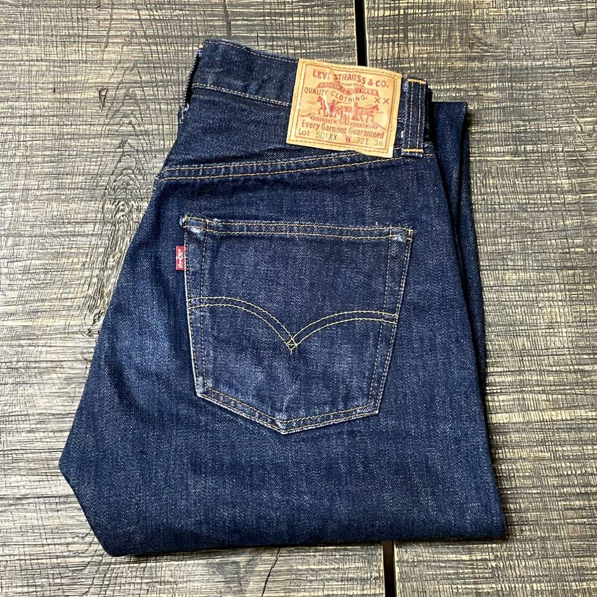 W32 USA製 バレンシア工場 555 LEVIS リーバイス 501XX デニムパンツ