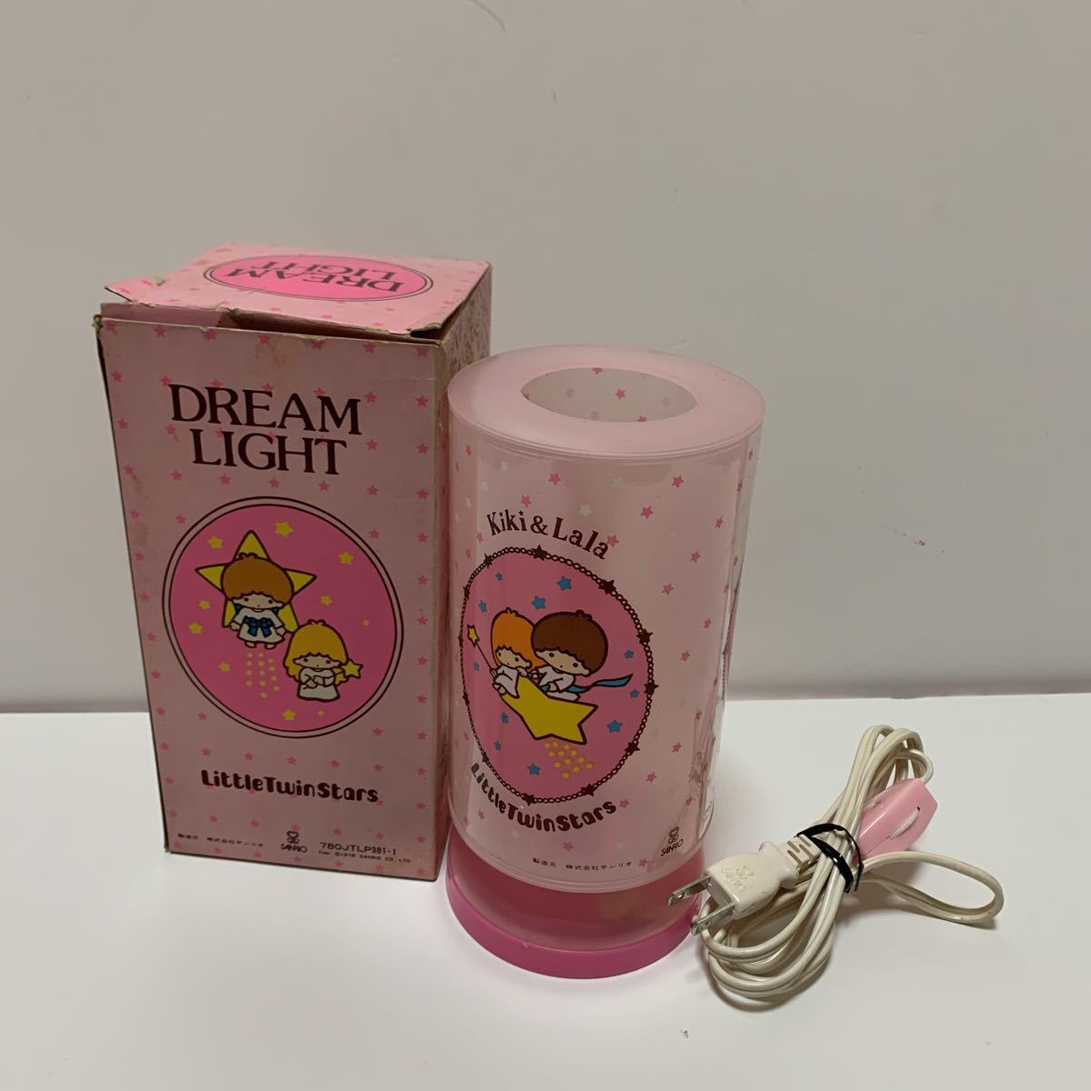 ★レア★希少★SANRIO・サンリオ　リトルツインスターズ　キキ ララ「DREAM LIGHT」電気スタンド 昭和レトロ・ビンテージ・当時物_画像1