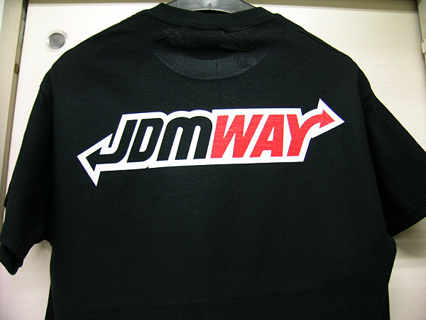 JDMWAY Tシャツ 黒 赤 USDM ローライダー ドリフト H15　jdm 北米 カスタム 走り屋 レクサス インフィニティ アキュラ_画像2