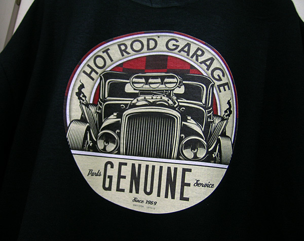 ホットロッド ガレージ Tシャツ フォード ラットロッド V8 黒 H13 シボレー スーパーチャージャー 1920 1930 1940 ドラッグレース　 _画像3