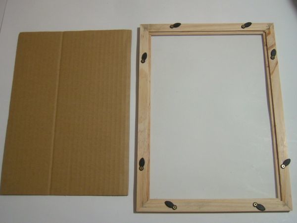 木製A4フォトフレーム　白木枠　24×32.5cm 枠幅2.1cm_画像6