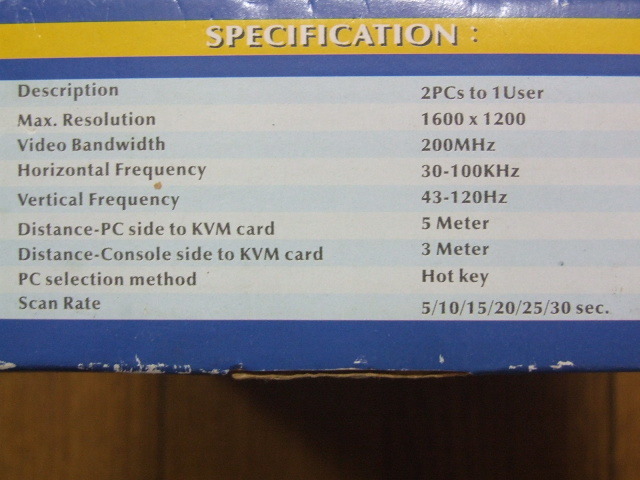 2PC用KVMカードセット　中古！_画像5