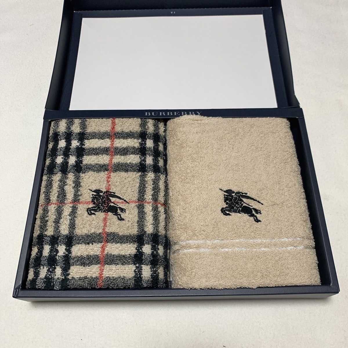 【未使用品】1円スタート　正規品　BURBERRY　バーバリー　ノバチェック フェイスタオル_画像1