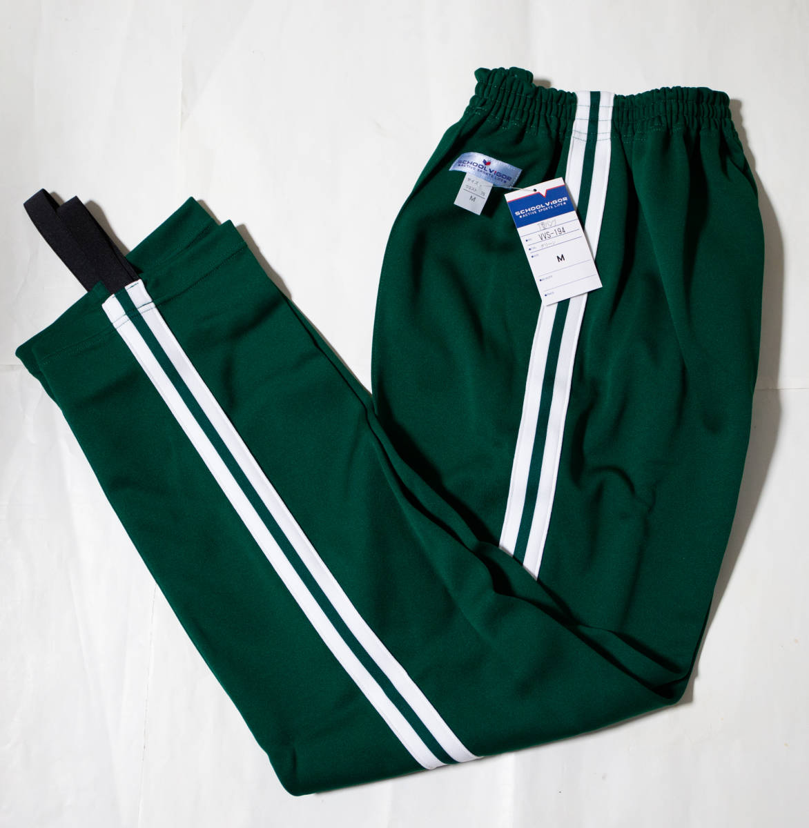 Yahoo!オークション - 体操服 学校ジャージタイツ 緑×白2本線 M Yahoo!オークション - 体操服 学校ジャージタイツ 緑×白2本線 M