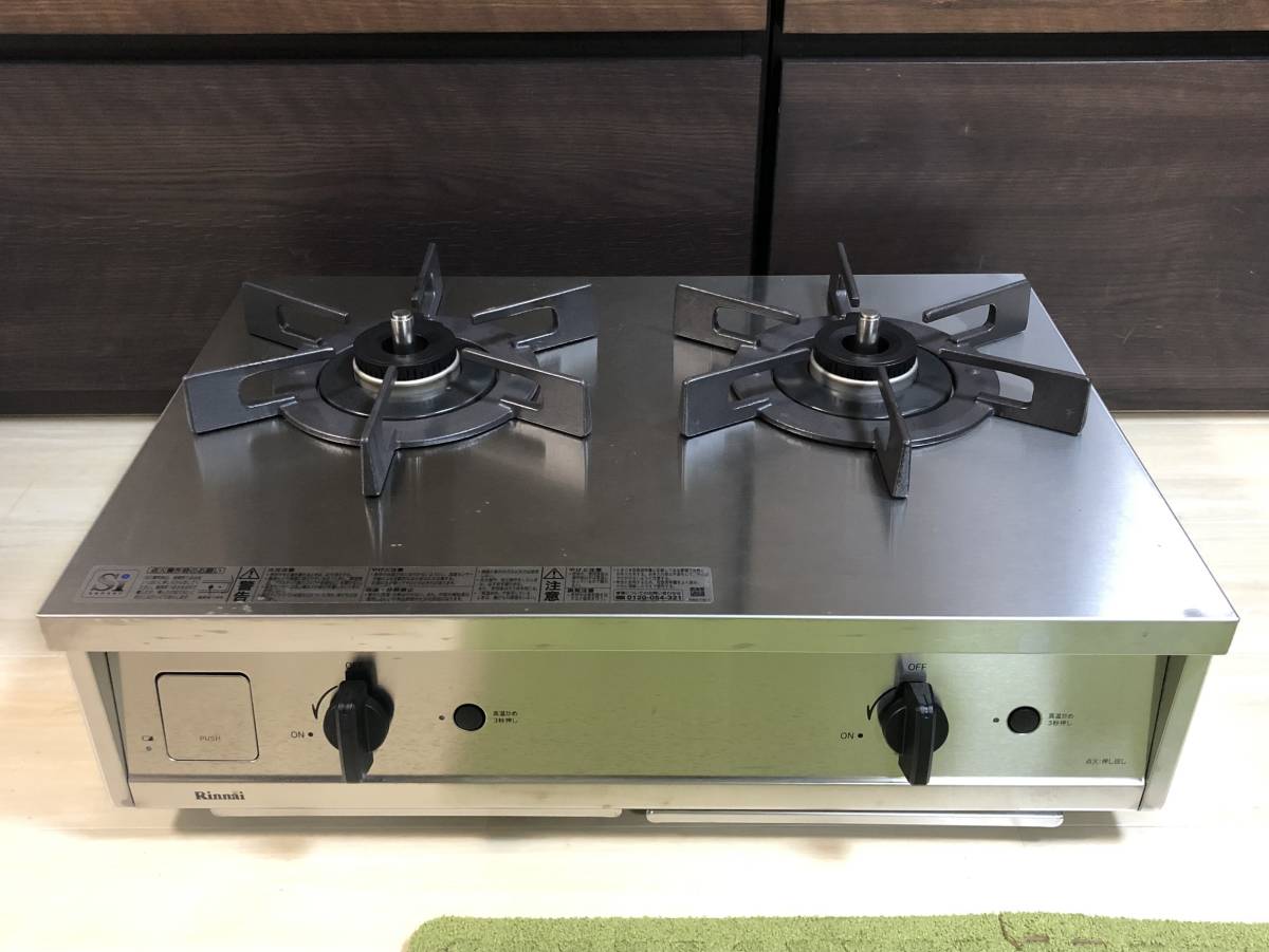 美品 Rinnai リンナイ ガステーブル 都市ガス12A・13A Vamo バーモ