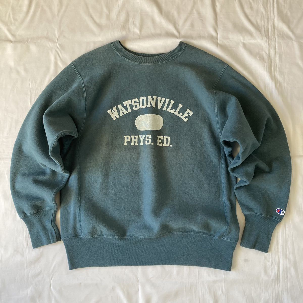 美品 レアカラー 良デザイン 希少 90's Champion チャンピオン reverse weave リバースウィーブ USA製 アメリカ製 ビンテージ くすみカラー_画像1