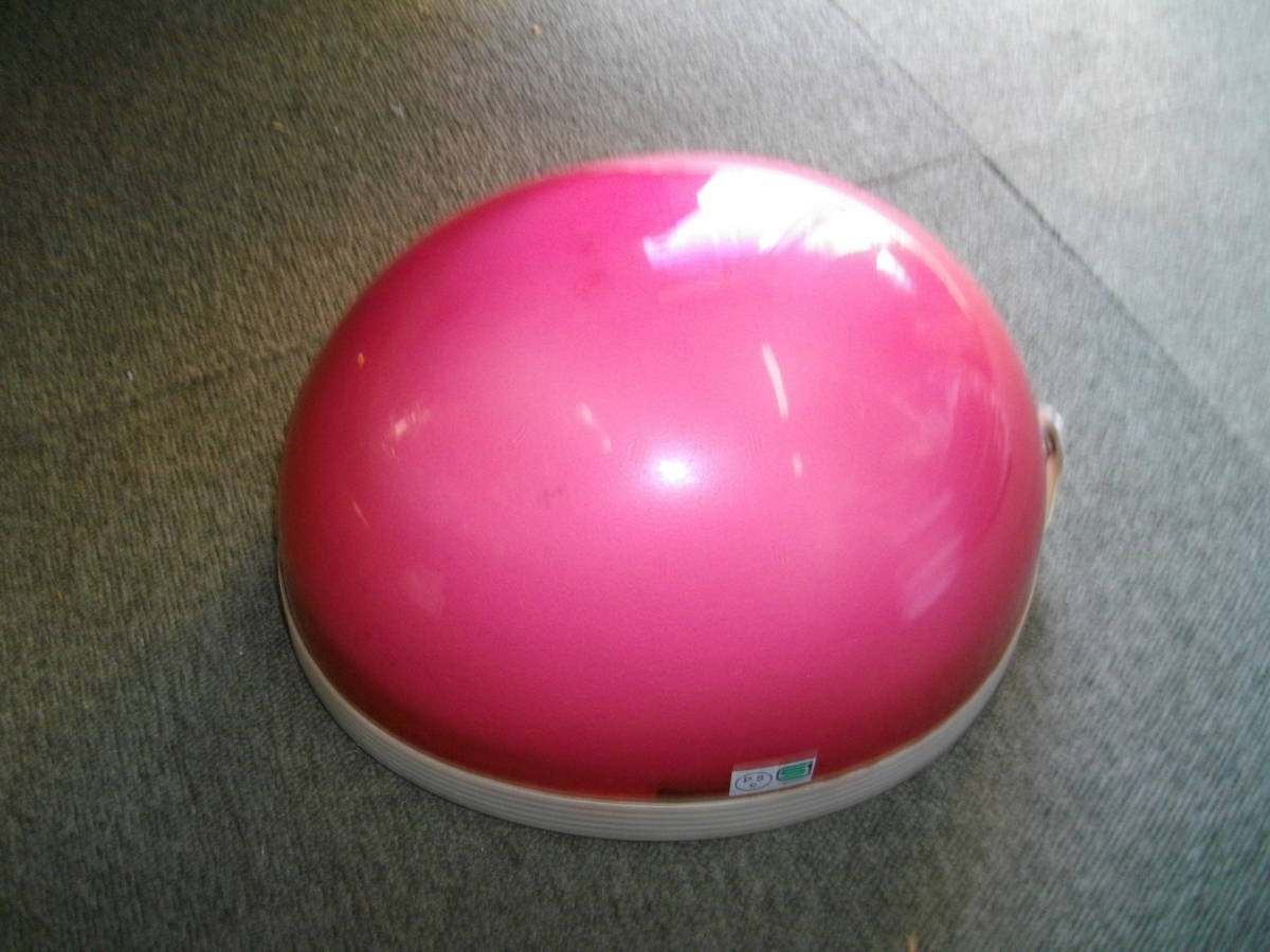 店頭展示品在庫処分　クリアーカラーのヘルメットキャンディーボール　ピンク　ヤマハ