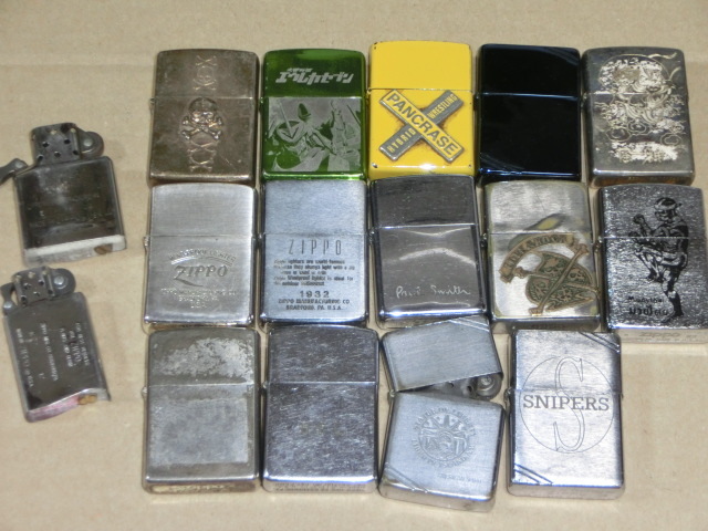 Zippo ジッポー 16個まとめ売り ジャンク-