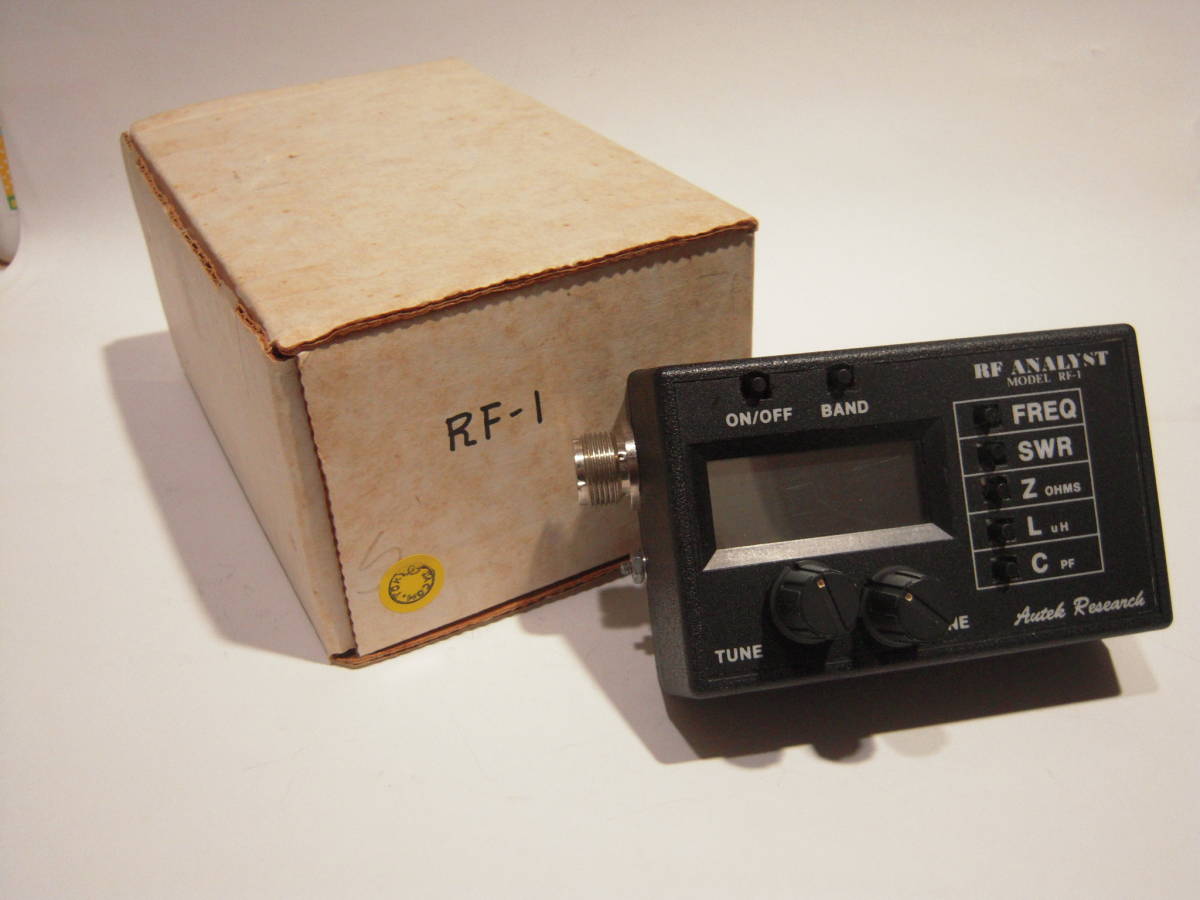 アンテナ・アナライザー RF-1 1.2~35MHz 元箱と日本語の取 アンテナ・アナライザー RF-1 1.2~35MHz 元箱と日本語の取