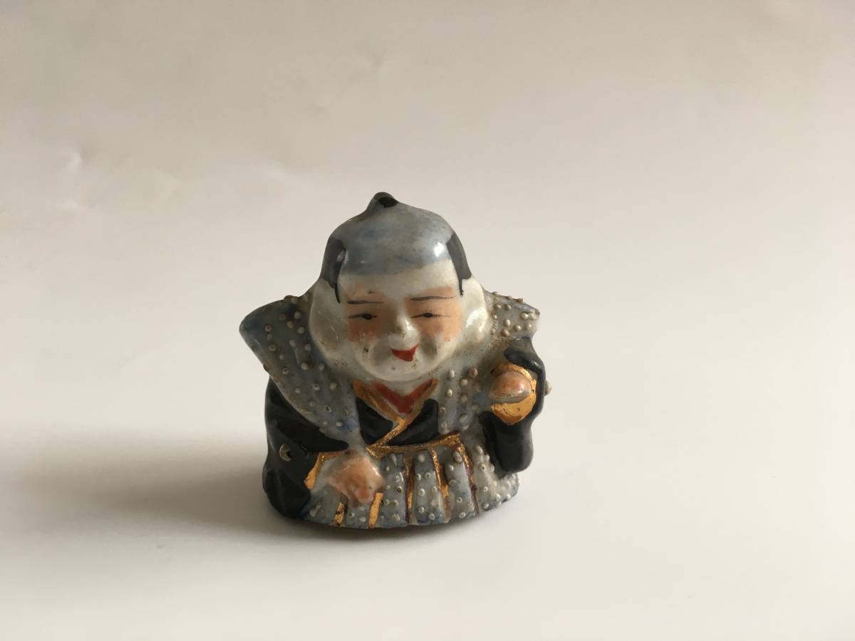 ヤフオク! - 古い 小さな 福助人形 陶器 高さ約4cm ミニチュア 豆...