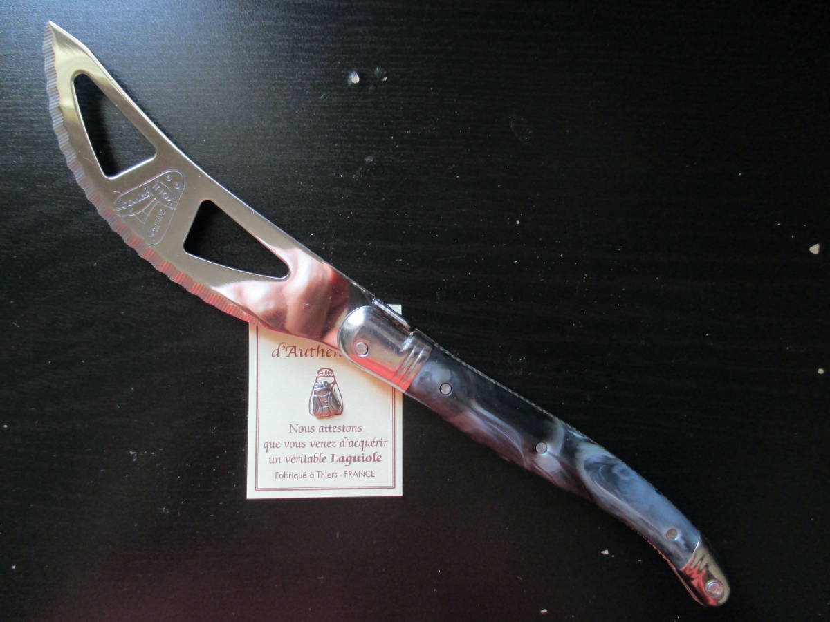 Laguiole黒大理石色フランス製ラギオール1人用ピザナイフ多目的ナイフ