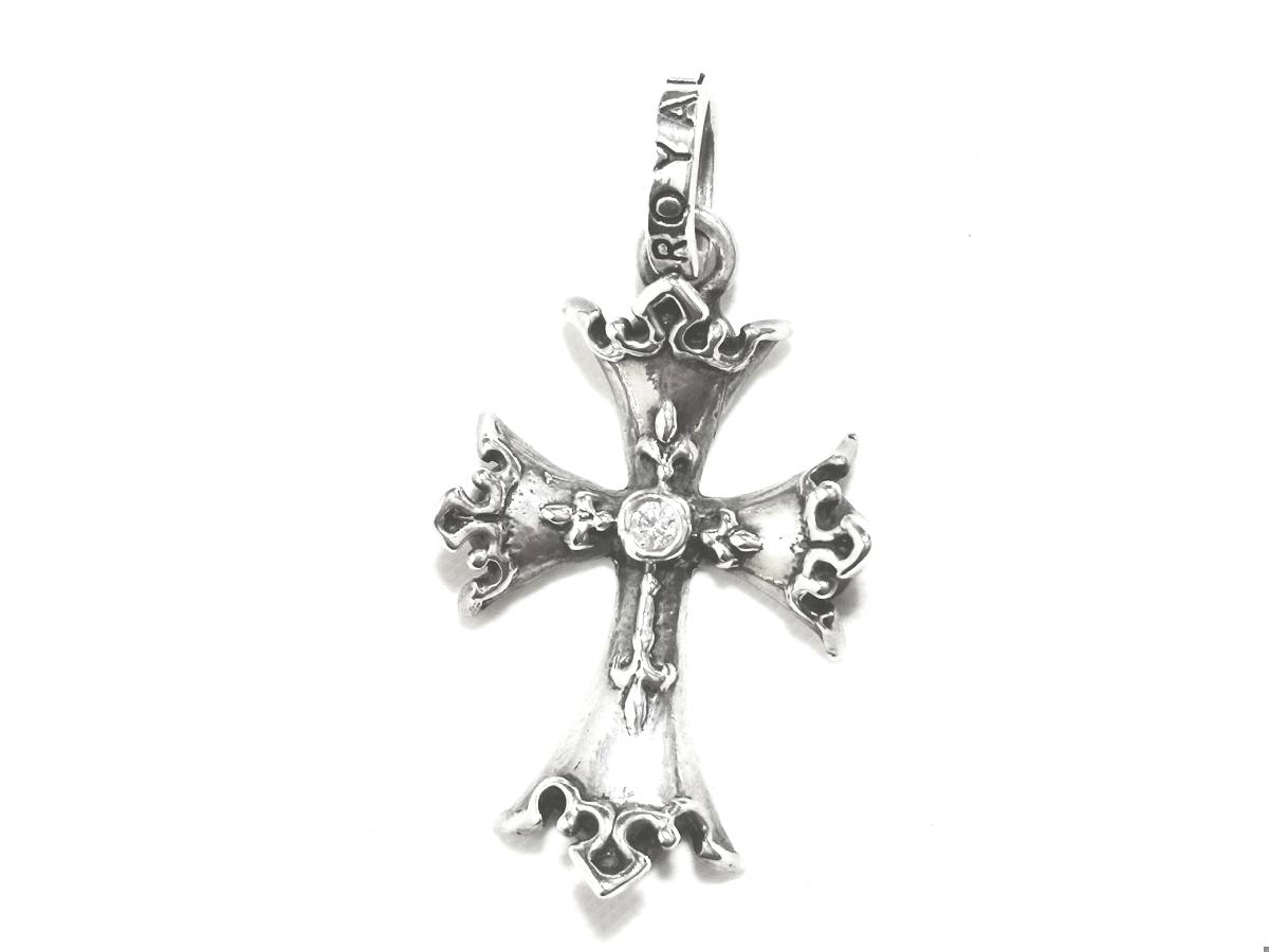 * подлинный товар стандартный товар Royal Order Camerlengo Cross Charm w/ CZ черепаха ru Len go Cross очарование подвеска с цепью серебряный 925*