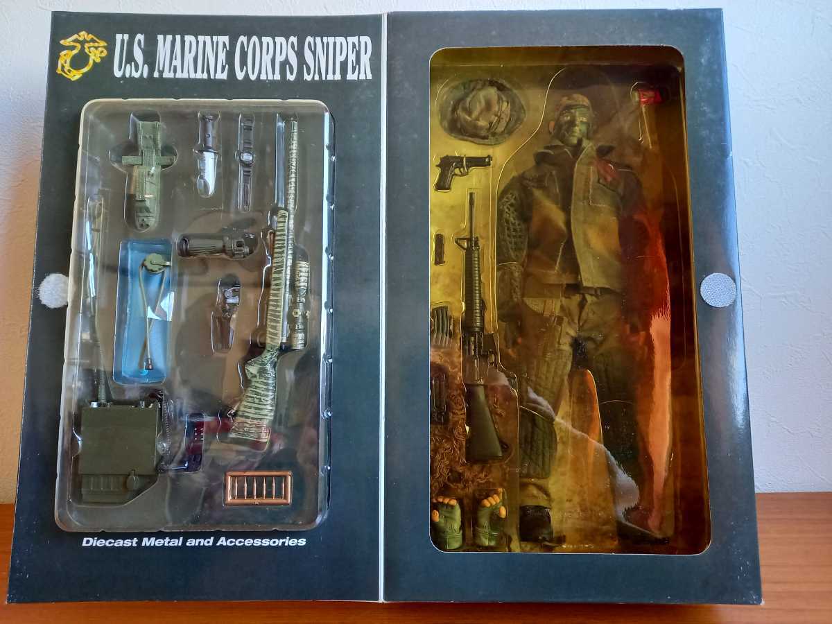 [ new goods unused ] Elite force snaipa- figure BOX entering set U.S. MARINE CORPS SNIPER ELITE FORCE SNAKE EF-12 war doll 