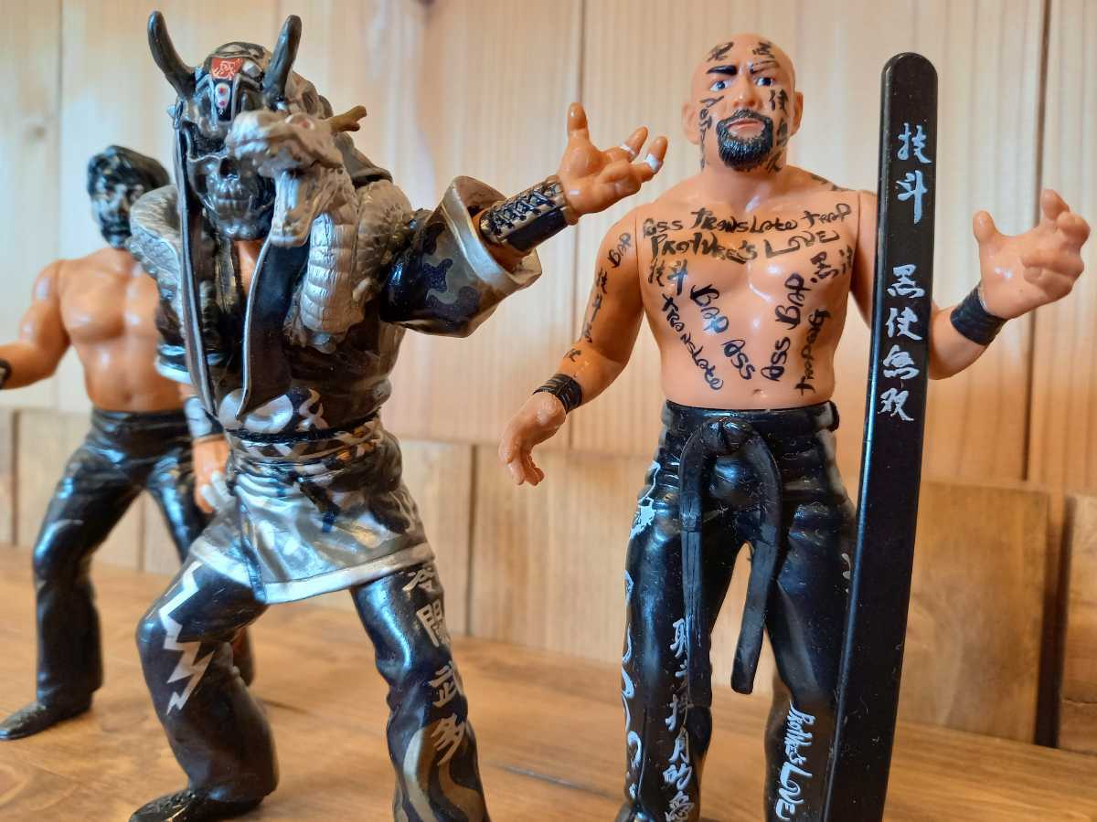 [ ultra rare! Muta 3 body set ] Great Muta black . peerless nWo Muta figure . 0 .. many New Japan Professional Wrestling all Japan Professional Wrestling WCW. wistaria ..