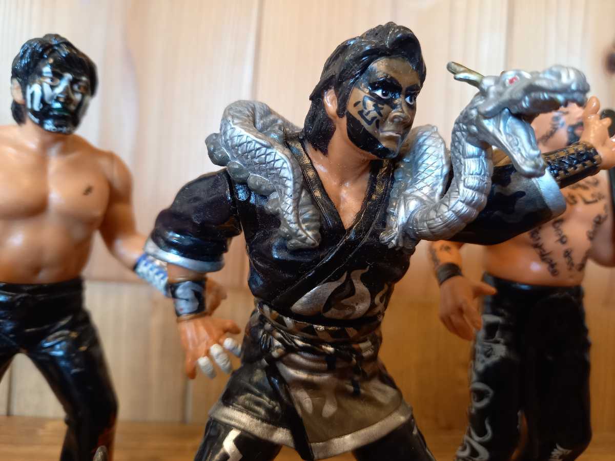 [ ultra rare! Muta 3 body set ] Great Muta black . peerless nWo Muta figure . 0 .. many New Japan Professional Wrestling all Japan Professional Wrestling WCW. wistaria ..