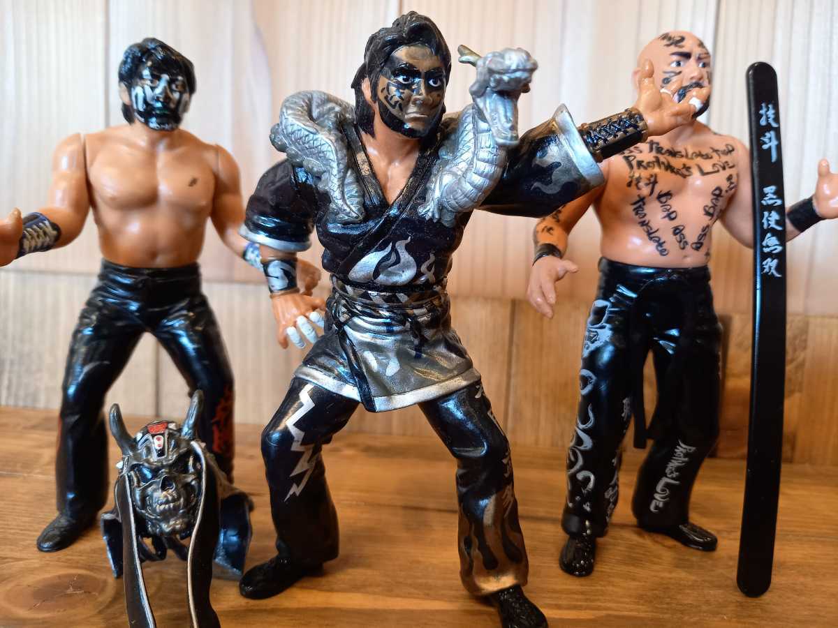 [ ultra rare! Muta 3 body set ] Great Muta black . peerless nWo Muta figure . 0 .. many New Japan Professional Wrestling all Japan Professional Wrestling WCW. wistaria ..