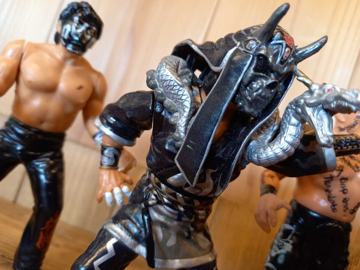 [ ultra rare! Muta 3 body set ] Great Muta black . peerless nWo Muta figure . 0 .. many New Japan Professional Wrestling all Japan Professional Wrestling WCW. wistaria ..