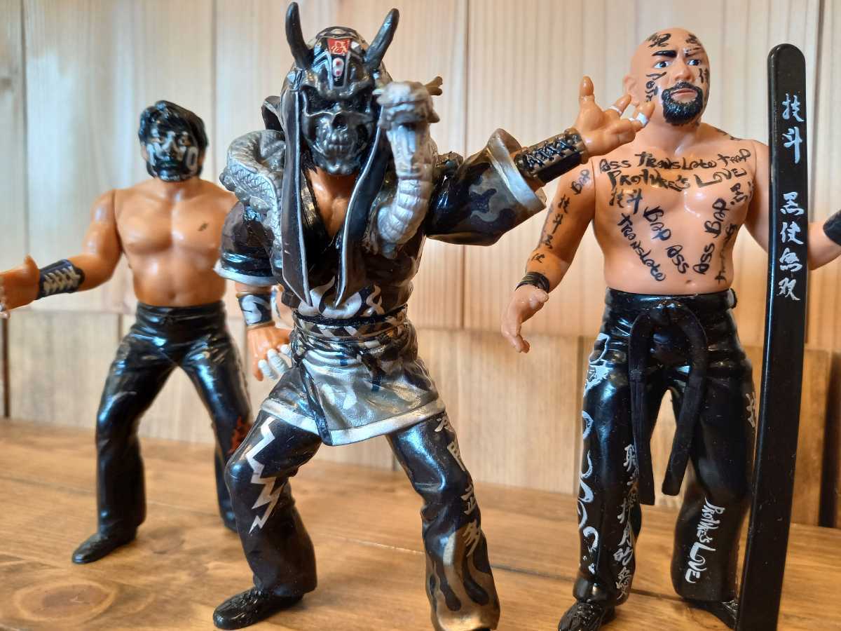 [ ultra rare! Muta 3 body set ] Great Muta black . peerless nWo Muta figure . 0 .. many New Japan Professional Wrestling all Japan Professional Wrestling WCW. wistaria ..