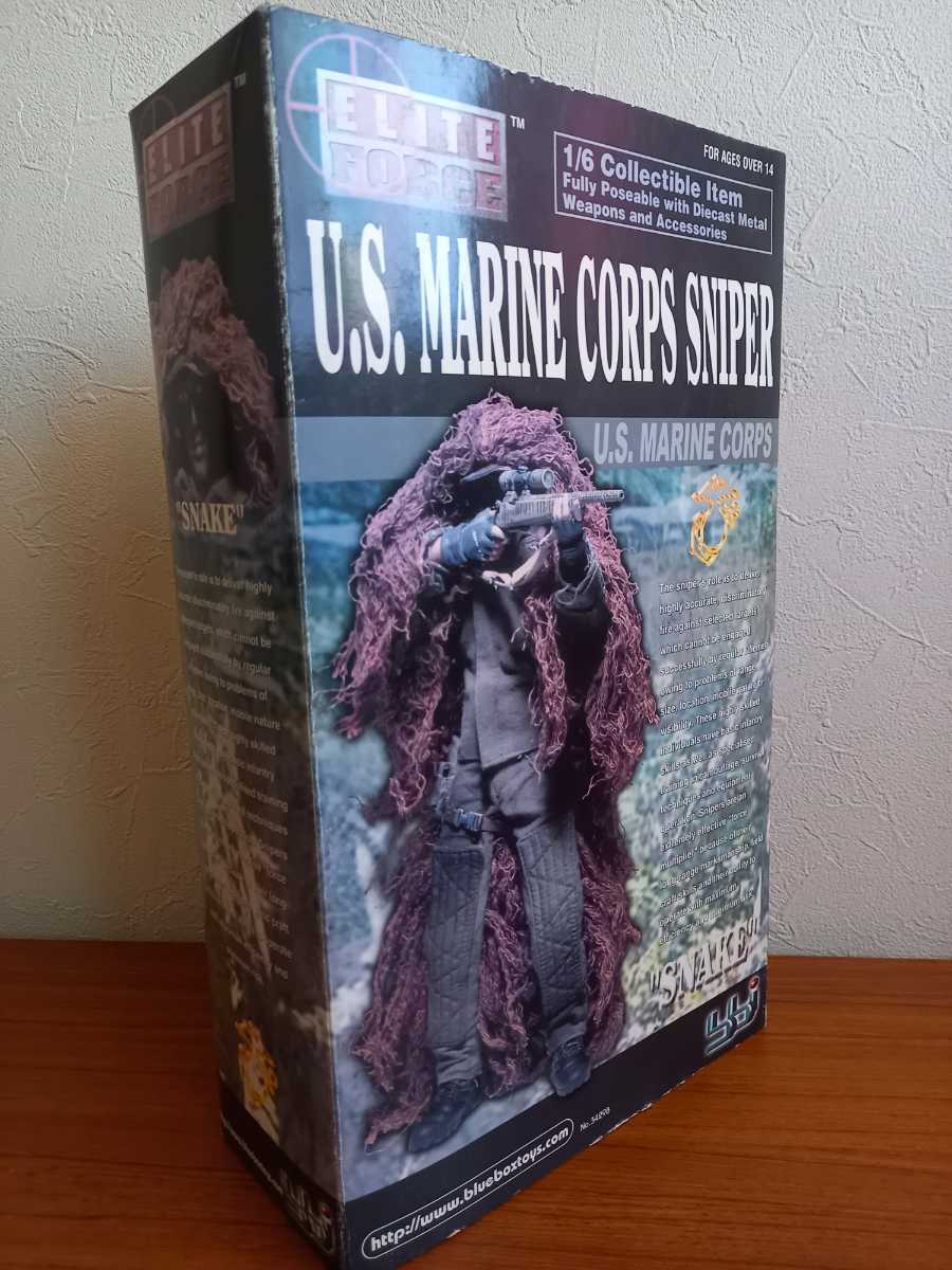 [ new goods unused ] Elite force snaipa- figure BOX entering set U.S. MARINE CORPS SNIPER ELITE FORCE SNAKE EF-12 war doll 