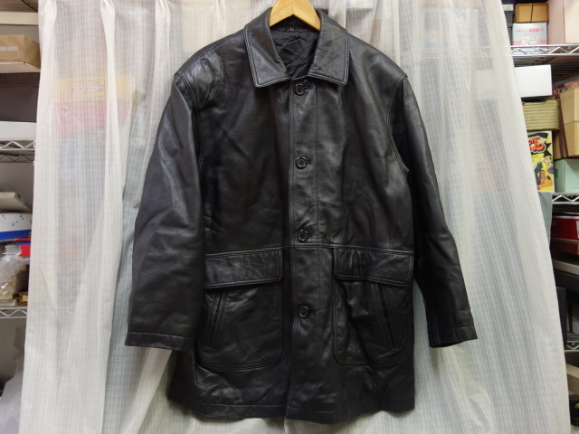 ヤフオク! - DON STRONG ラムレザー ジャケット 羊革 ブラッ...