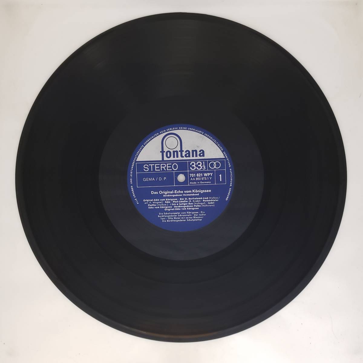 良盤屋 P-2526◆LP◆Germany 輸入盤盤 World, & Country ケーニヒス湖からのエコ　 Various Das Original Echo Vom Knigssee　送料480_画像4