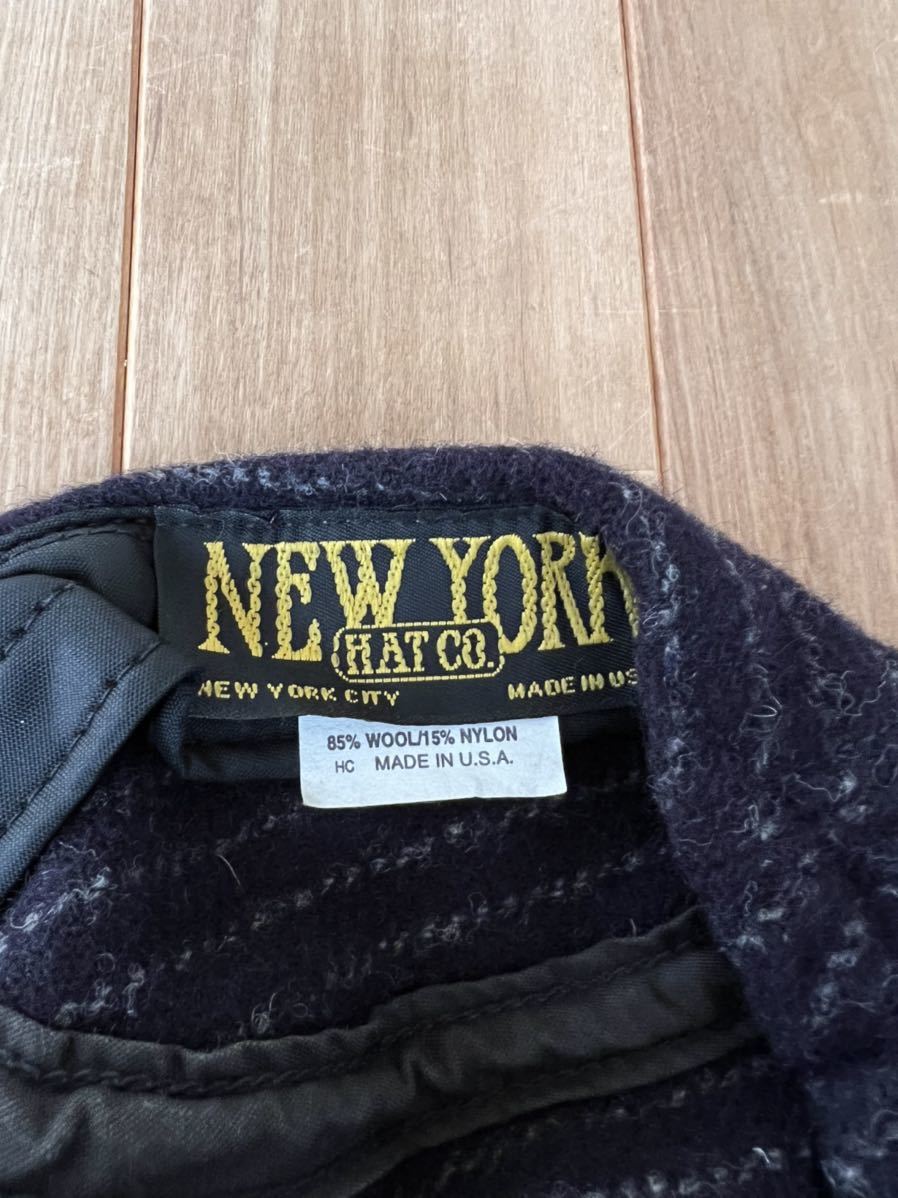 [ редкость ]NEWYORK HAT New York Hat шерсть полоса колпак 