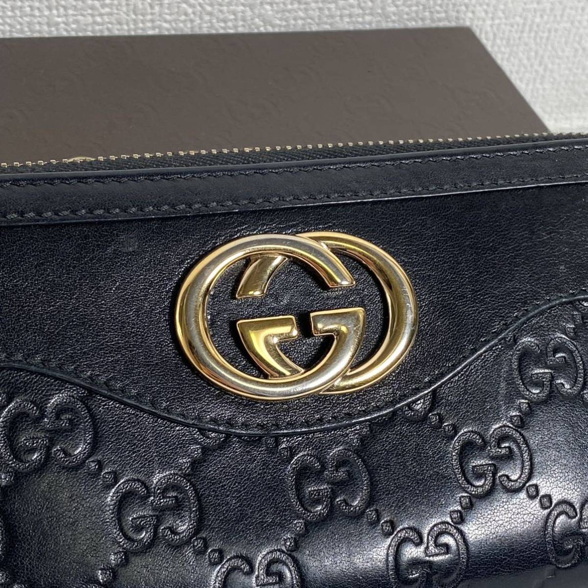 極美品!グッチ『漂う高級感』GUCCI 長財布 ラウンドファスナー/ジップ