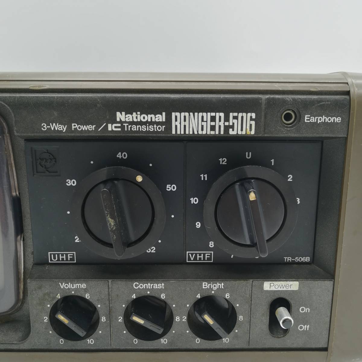 h2916 National ナショナル RANGER-506 テレビ トランジスタ 昭和レトロ アンティーク 当時物_画像2