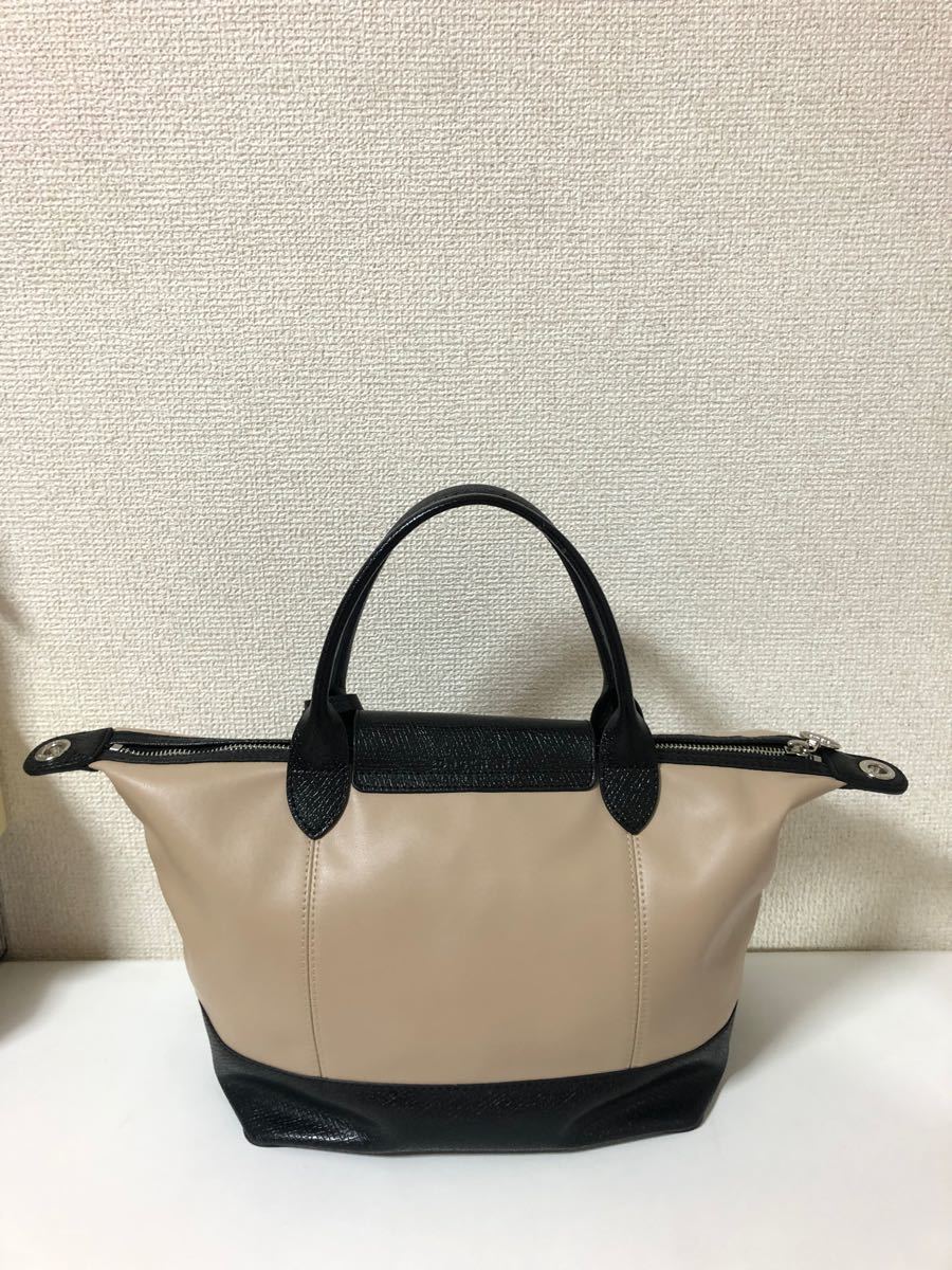 極美品】ロンシャン キュイール レザートートバッグ トラベル ボストン
