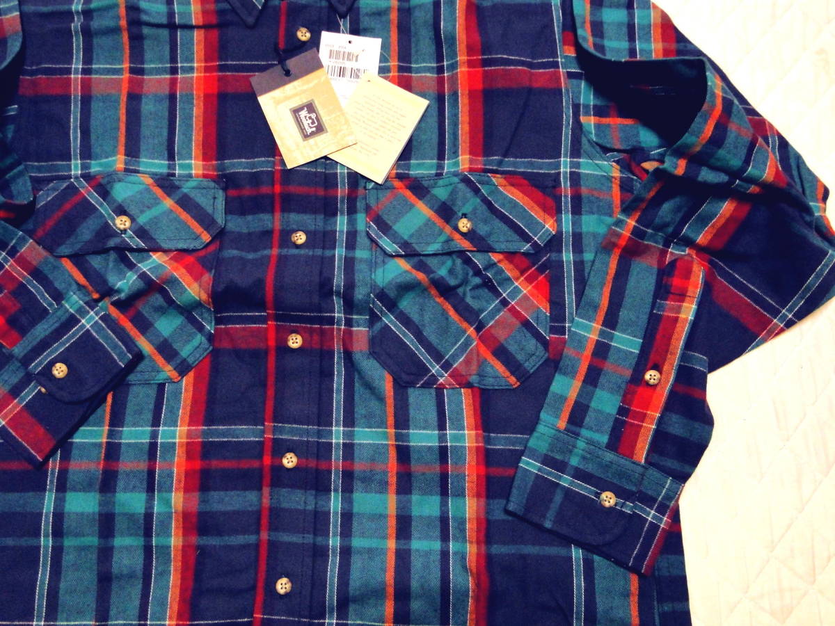 80's ウール リッチ Woolrich スーパーフランネルシャツ Made in U.S.A, Flannel Shirt デッドストック 送料込_画像6