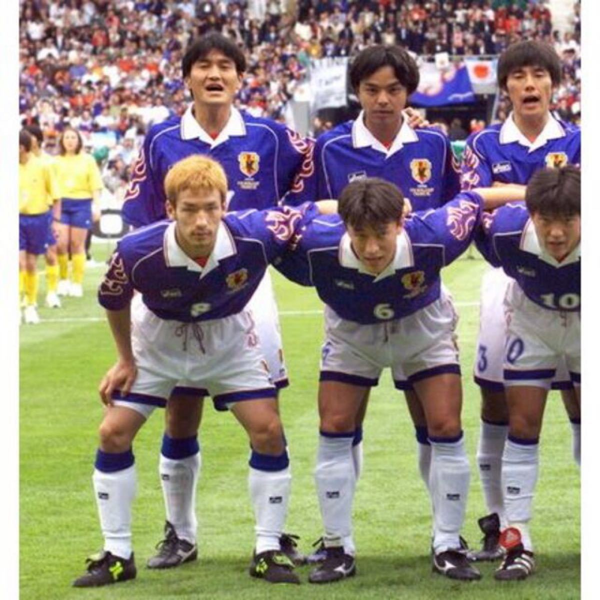 日本代表 98年 フランスW杯 中田英寿 ホーム ユニフォーム Oサイズ 日本製