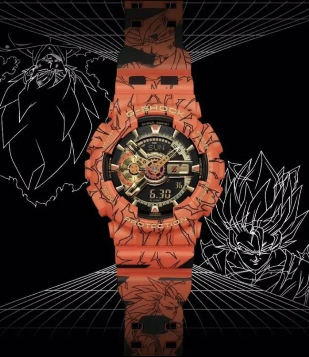 新商品G-SHOCK ドラゴンボールZ コラボモデル GA-110JDB-1A4JR ラバー