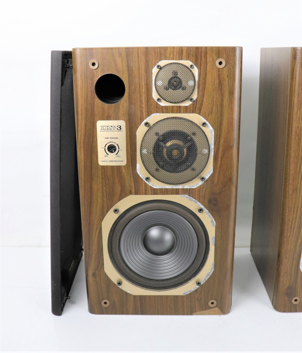 k335 CORAL DX-3 スピーカーペア 動作良好 コーラル-