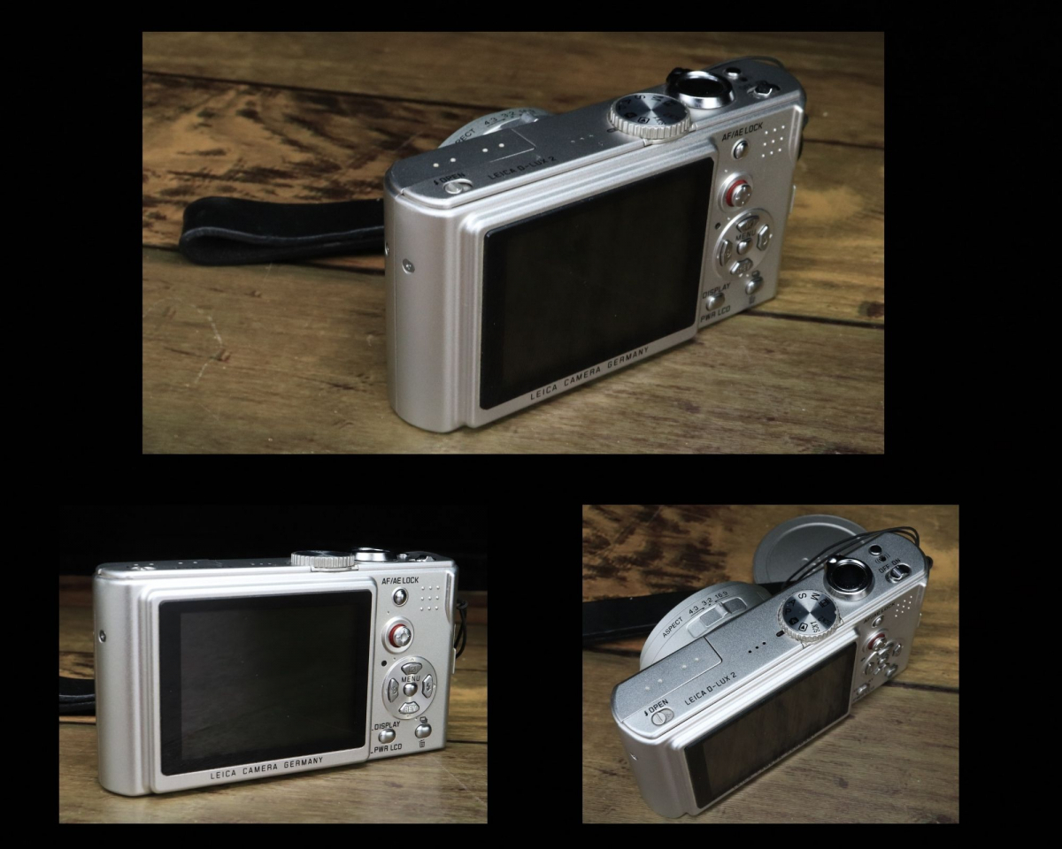 【コレクター必見】 LEICA D-LUX 2 ライカ コンパクトデジタルカメラ 純正ストラップ付き LEICA CAMERA GERMANY  MEGA 0.1.S. FAOS91