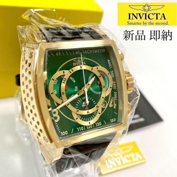 人気カラーの 【新品】S1/インビクタ/メンズ腕時計/クロノグラフ/ゴールド - 腕時計(アナログ)
