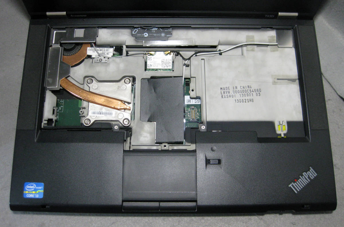 b915 lenovo ThinkPad T430i BIOS確認 ジャンク キーボード欠品_画像3
