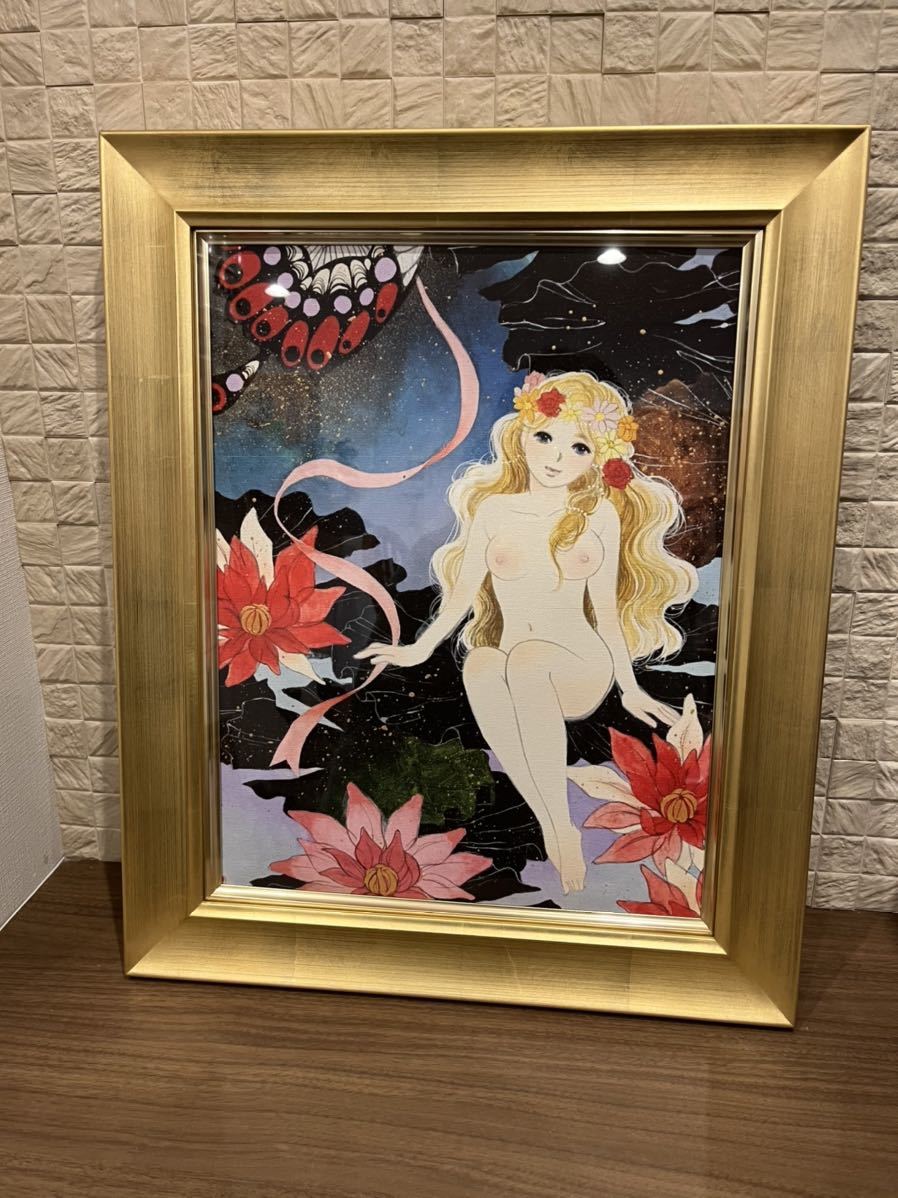 藤井操 魅惑の裸婦 「おやゆび姫」 F6 アート 人物画 額装