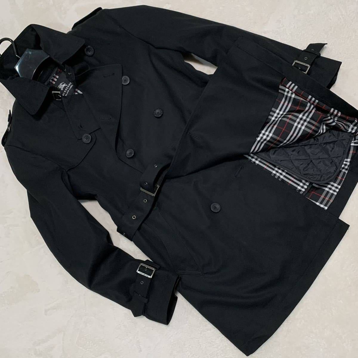 9【希少・Lサイズ】美品 日本製 バーバリーブラックレーベル BURBERRY
